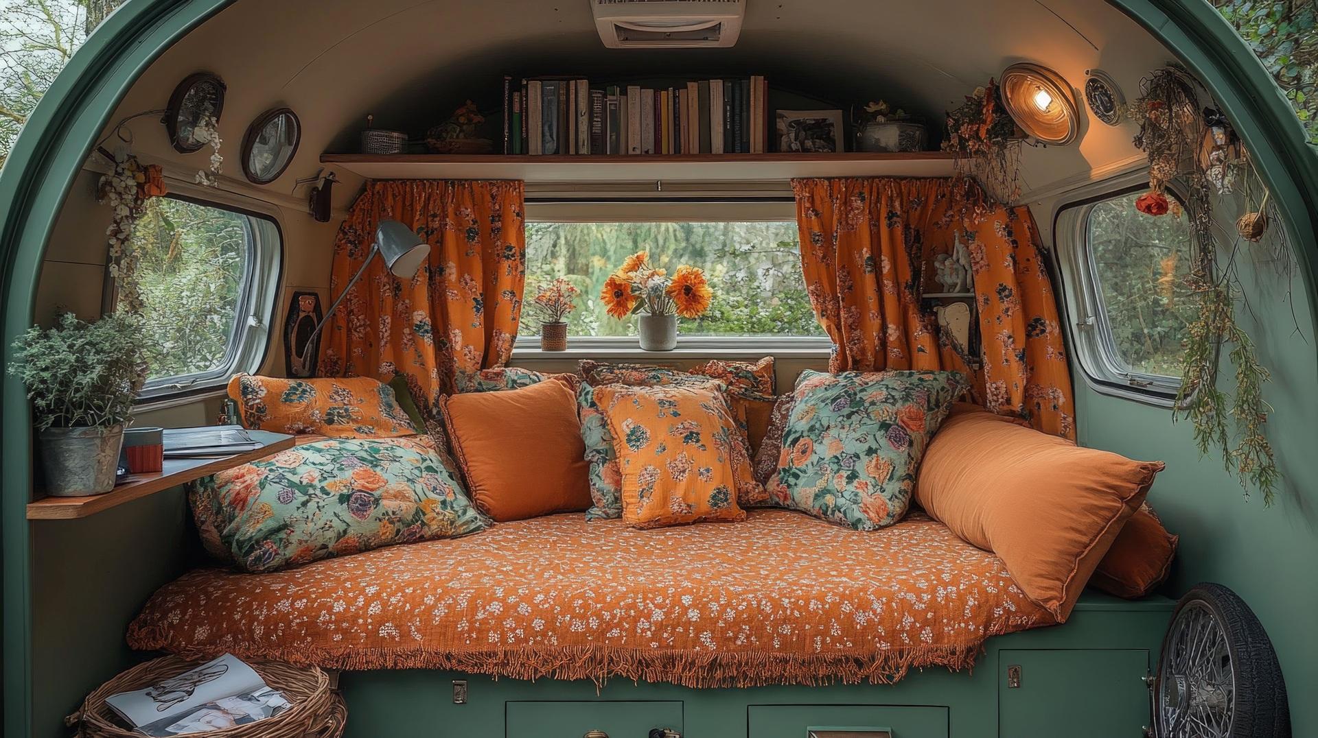 Boho-Sitzecke mit Dekoobjekten | Blumentopf

